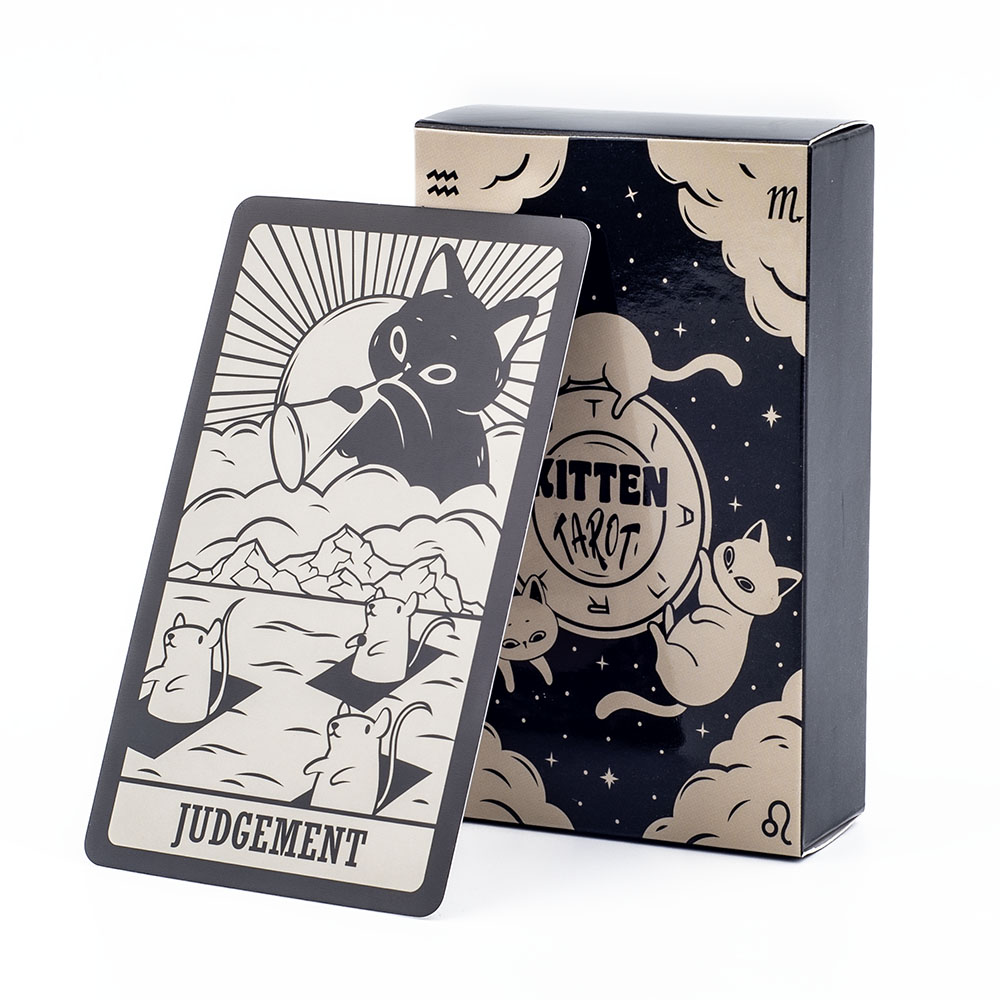 Tarot Cards Deck With Guidebook - 새끼 고양이 타로 데크 78Pcs 초보자를위한