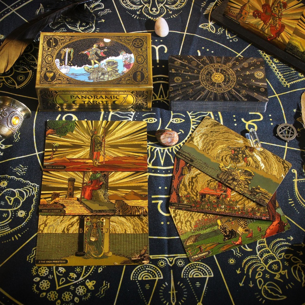 Tarot Cards Deck With Guidebook - 초보자용 클래식 파노라마 라이더 웨이트 타로