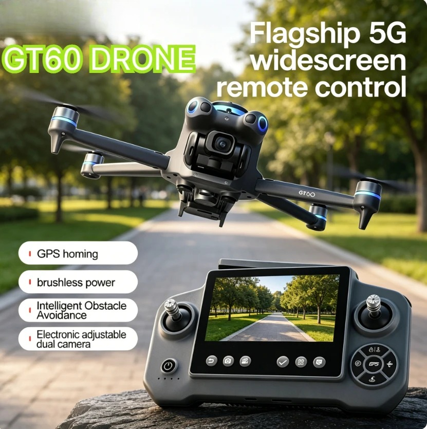 Fpv Brushless Rc Drone 4K - 오리지널 GT60 GPS 접이식 RC 쿼드콥터