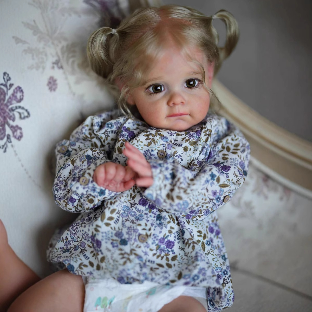Reborn Baby Doll Silicone Realistic - 부드러운 촉감의 실리콘 소재 아기 인형,