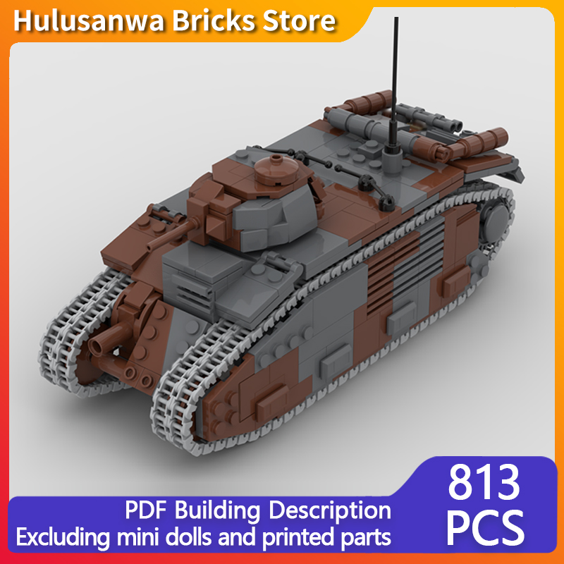 Lego Compatible Military Tank - B1 비스 군용 탱크 모델 MOC