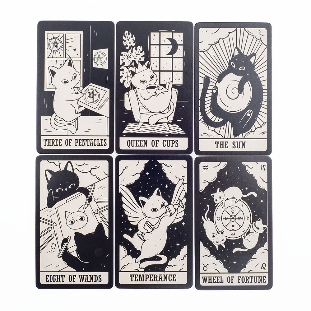 새끼 고양이 타로 데크 78Pcs 초보자를위한 귀여운  - Tarot Cards Deck With Guidebook 리뷰 및 가격