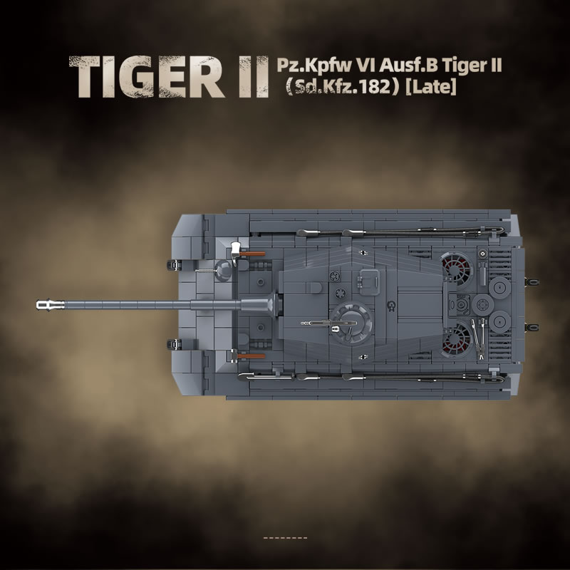 WW2 군사 킹 타이거 헤비 탱크 2 Sd.Kfz.18 - Lego Compatible Military Tank 리뷰 및 가격