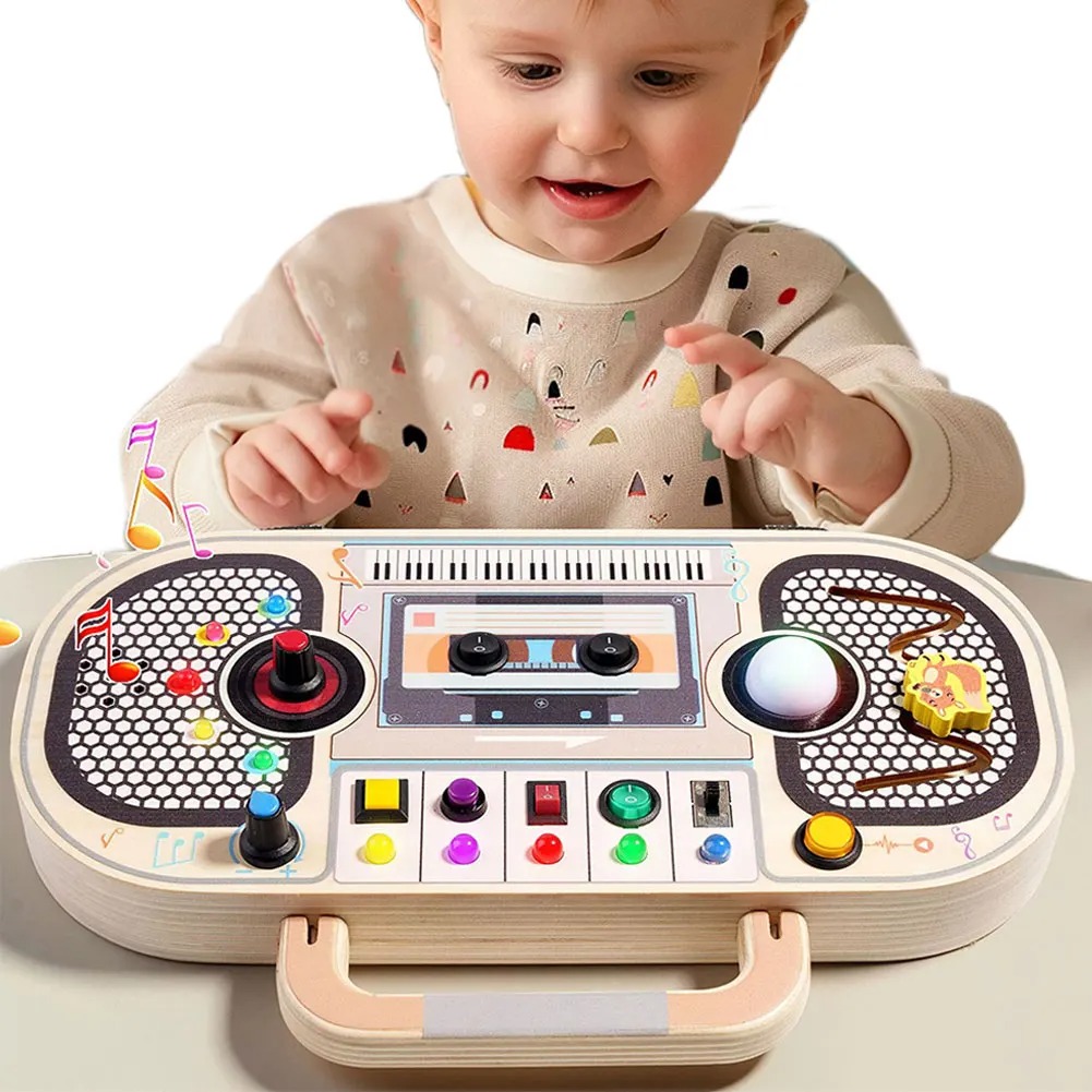 몬테소리 유아 장난감 아기 나무 바쁜 보드 감각 장난감 - Montessori Wooden Busy Board Toddler 리뷰 및 가격