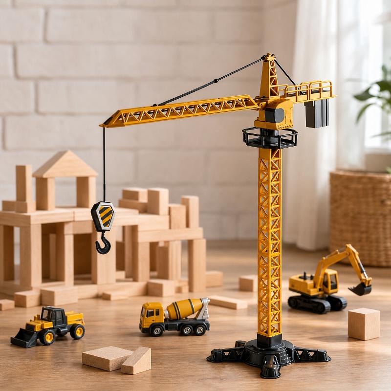 타워 크레인 장난감, 실제 건설 공학을 모방한 회전식  - Educational Toys 리뷰 및 가격