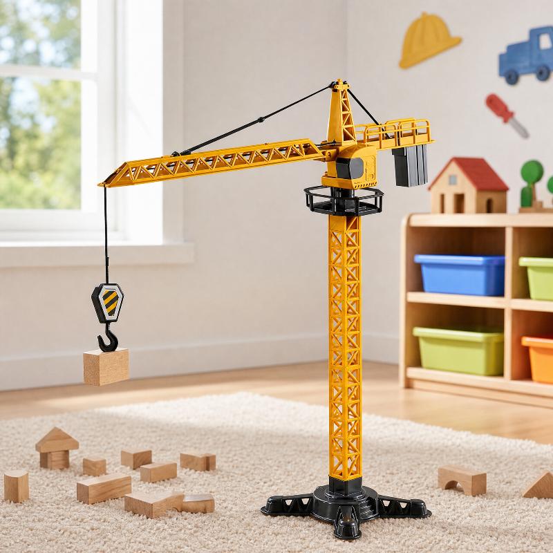 타워 크레인 장난감, 실제 건설 공학을 모방한 회전식  - Educational Toys 리뷰 및 가격