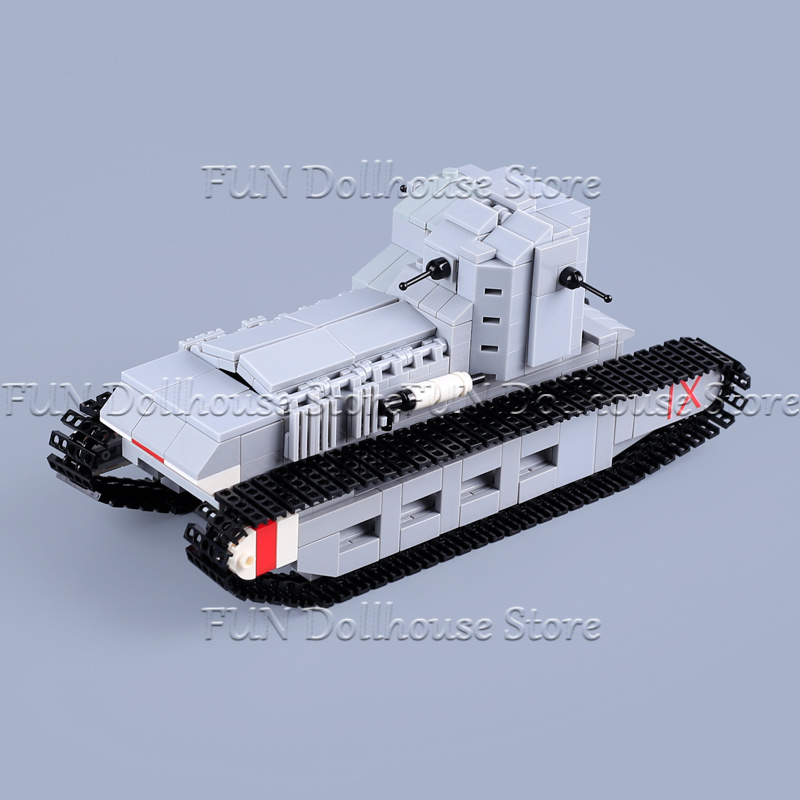 MOC 1차 세계대전 군대 병사 피규어 필드 포병 탱크 - Lego Compatible Military Tank 리뷰 및 가격