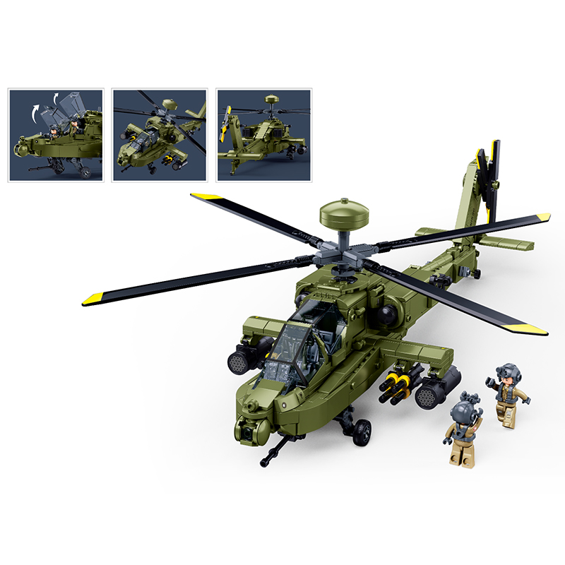 슬루반 M38-B1536 보잉 AH-64D 아파치 롱보 - Lego Compatible Military Tank 리뷰 및 가격