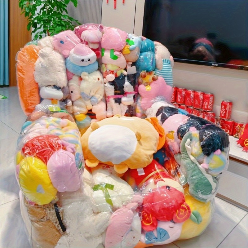 대용량 투명 PVC 소파 장난감 보관함 이중 지퍼로 간 - Dolls 리뷰 및 가격