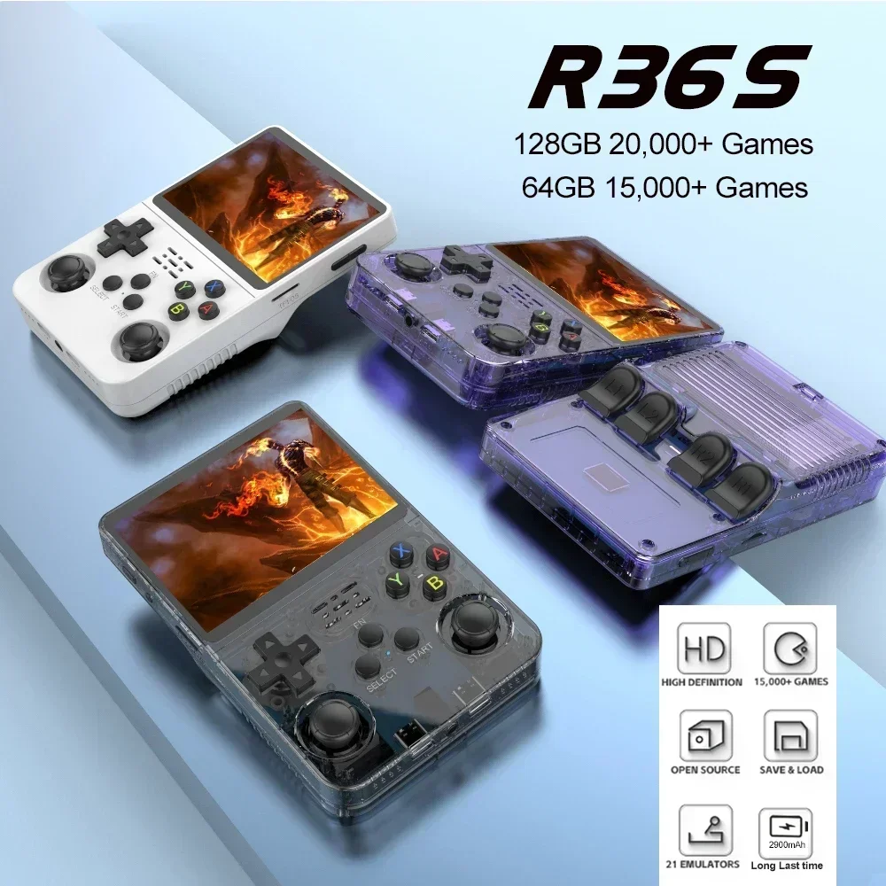 휴대용 R36S 128GB 핸드 헬드 게임 콘솔 리눅스 - Retro Handheld Game Console R36S 리뷰 및 가격