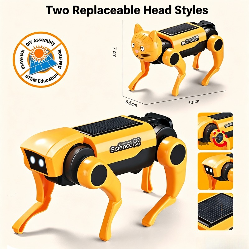 DIY 태양열 구동 보행 기계식 개 조립 키트 어린이  - Stem Solar Robot Kit For Kids 리뷰 및 가격