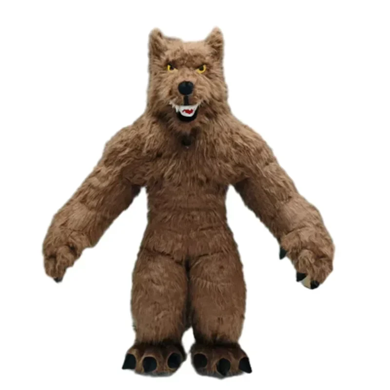 거대한 회색 늑대 인형 의상, 성인용 털 의상, 할로윈 - Dolls 리뷰 및 가격